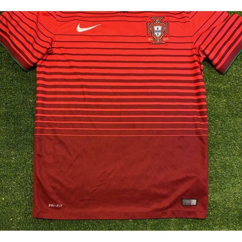 Portugal Soccer Jersey medium red green nike home kit 2014 Cristiano Ronaldo 14 - Picture 5 of 11